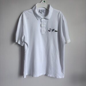Lacoste White Polo with Iconic Logo